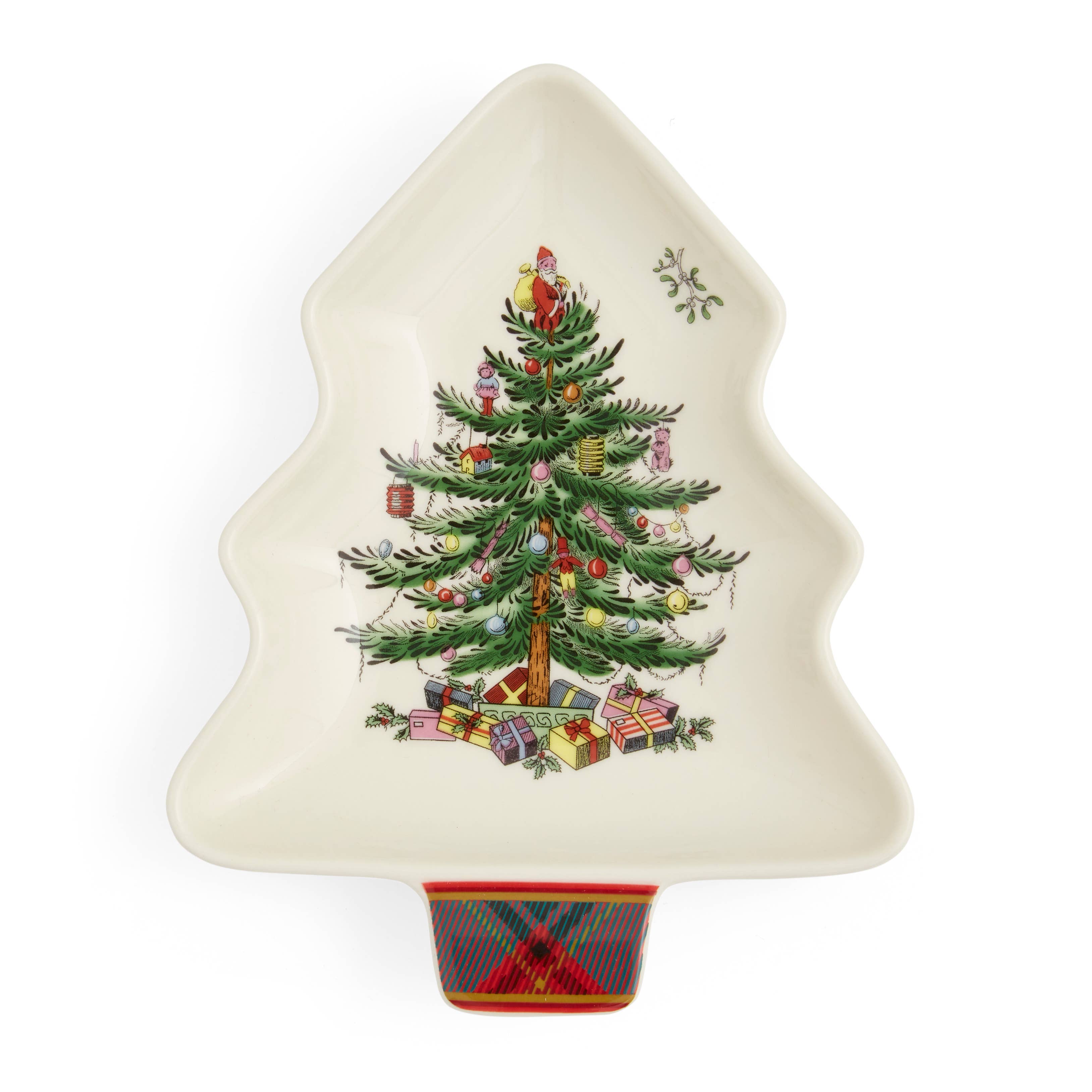 Christmas Tree Tartan Spoon Rest 7"