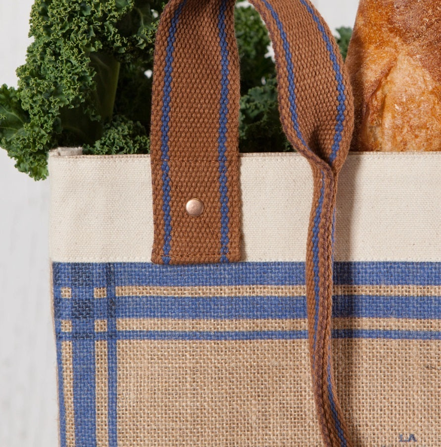 Rooster Francaise Large Burlap Shopping Bag