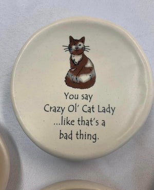 Funny Saying Pet Dish Asst