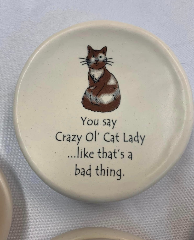 Funny Saying Pet Dish Asst