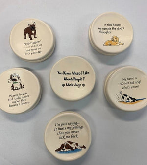 Funny Saying Pet Dish Asst