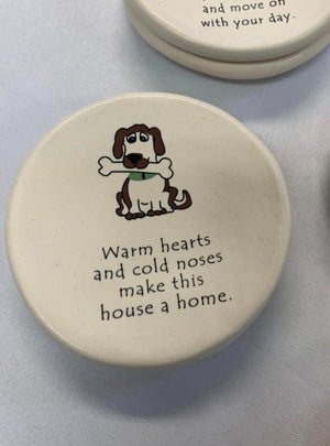 Funny Saying Pet Dish Asst