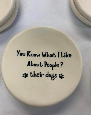 Funny Saying Pet Dish Asst