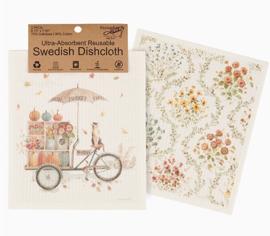 Fall Days Swedish Dishcloth Set