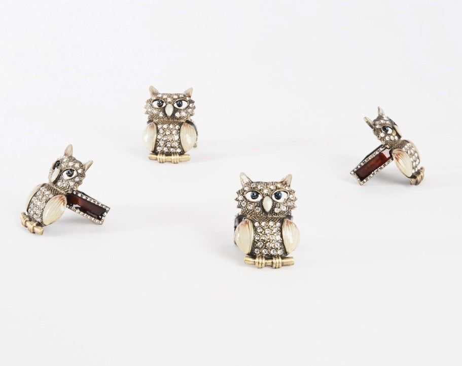 Owl Napkin Ring Bronze