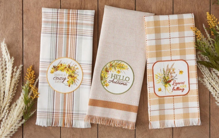 Cozy Days Dishtowel -set Of 3