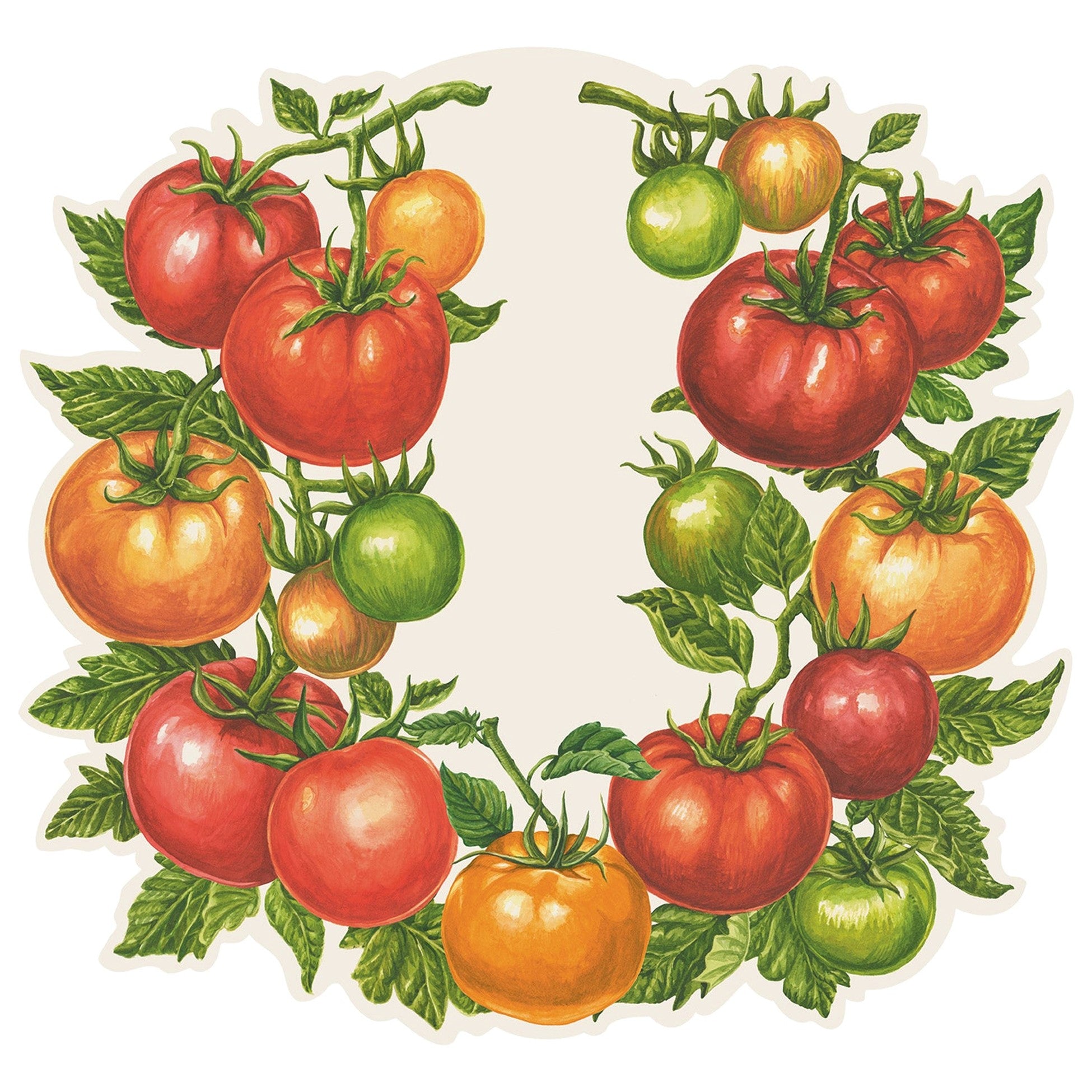 Die cut tomato placemat