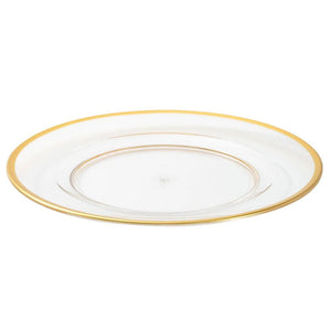 Clear W/gold Rim Charger Top Acrylic Dinner Plate Charger