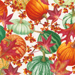 Gourds And Leaves Recycled Napkin Cocktail