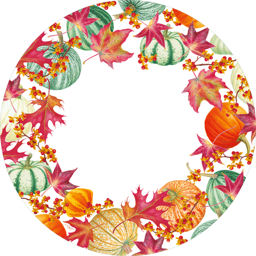 Gourds And Leaves Dinner Plates