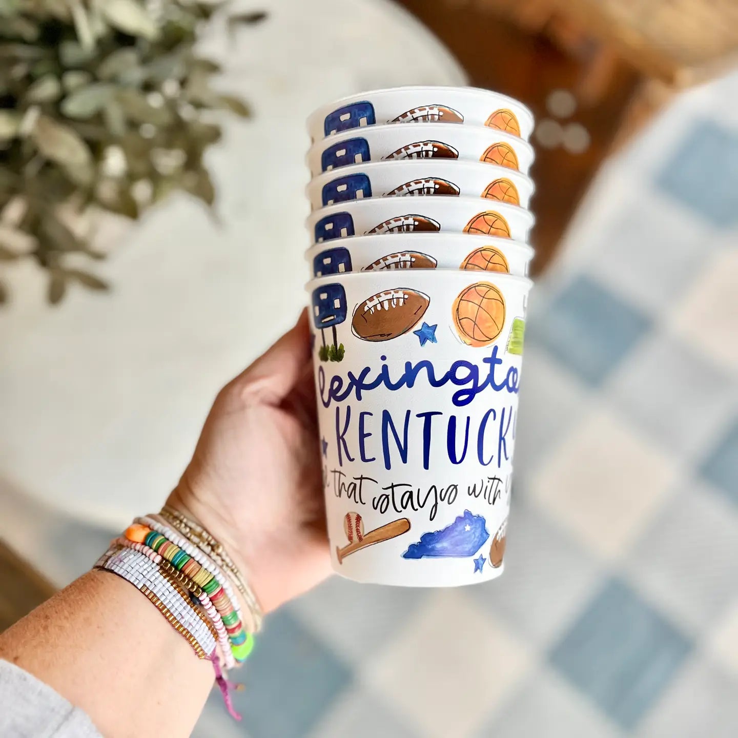 Lexington, KY Multi- Sport Reusable Cups, tailgating college