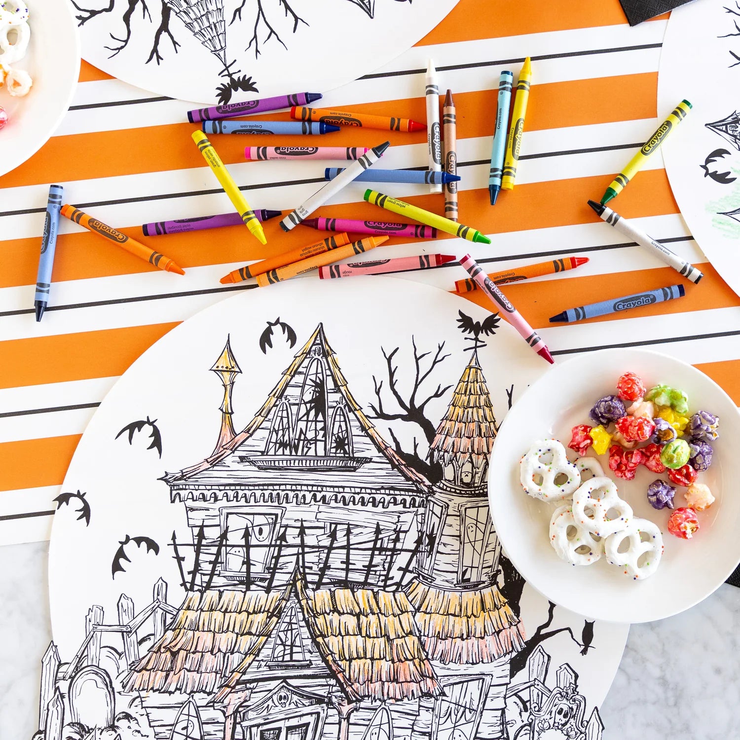 Die cut Coloring Haunted House Placemat