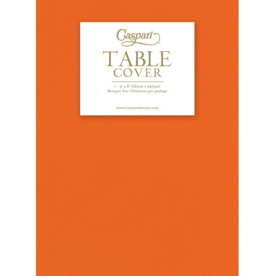 Tablecloth Paper Linen Orange