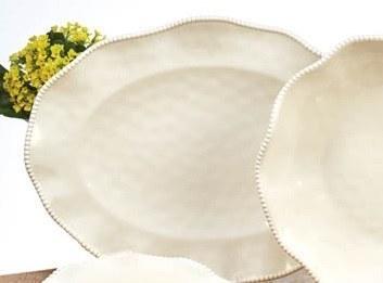 Perlette Cream Oval Platter