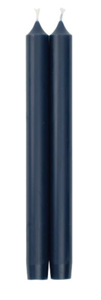 Marine Blue Candles Pair 10"