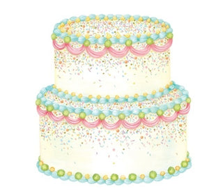 Die-cut Birthday Cake Placemat - 12 Sheets