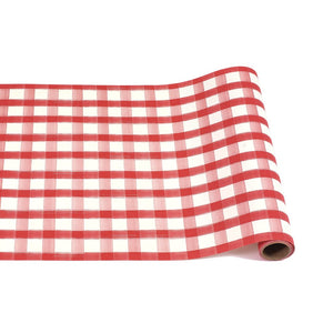 Red Check Table Runner