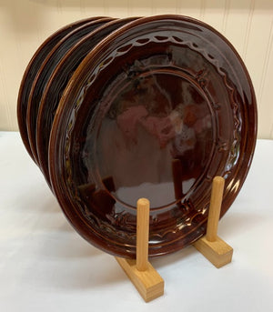 S4 Marcrest Brown Daisy Plates