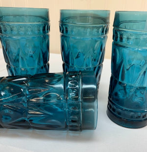 S4 Blue Park Lane Tumbler Glasses