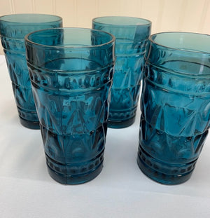 S4 Blue Park Lane Tumbler Glasses