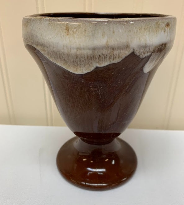 Stoneware Pedestal Parfait Sunday Glass