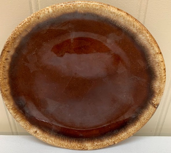 Hull Brown Drip Salad Plate