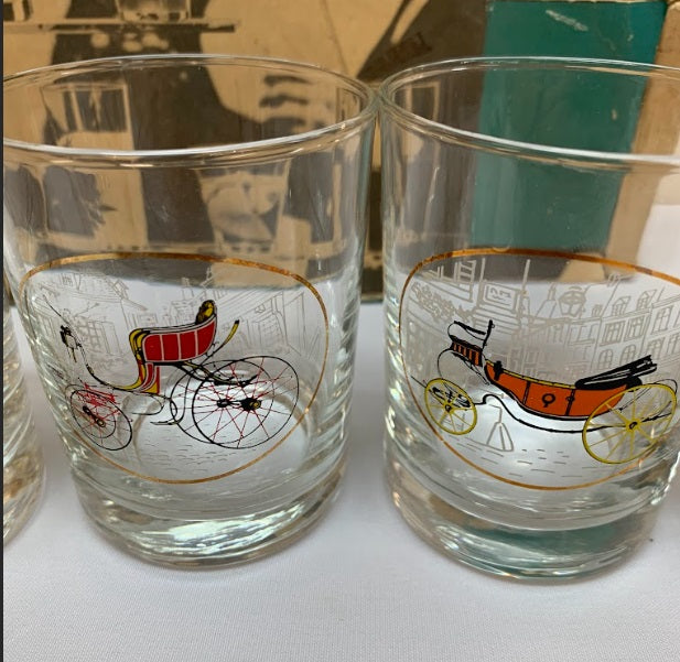 Set Of 6 Car Glasses In Box