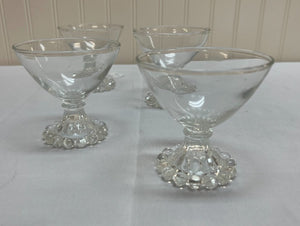 CLEAR BUBBLE GLASSES SET OF 4