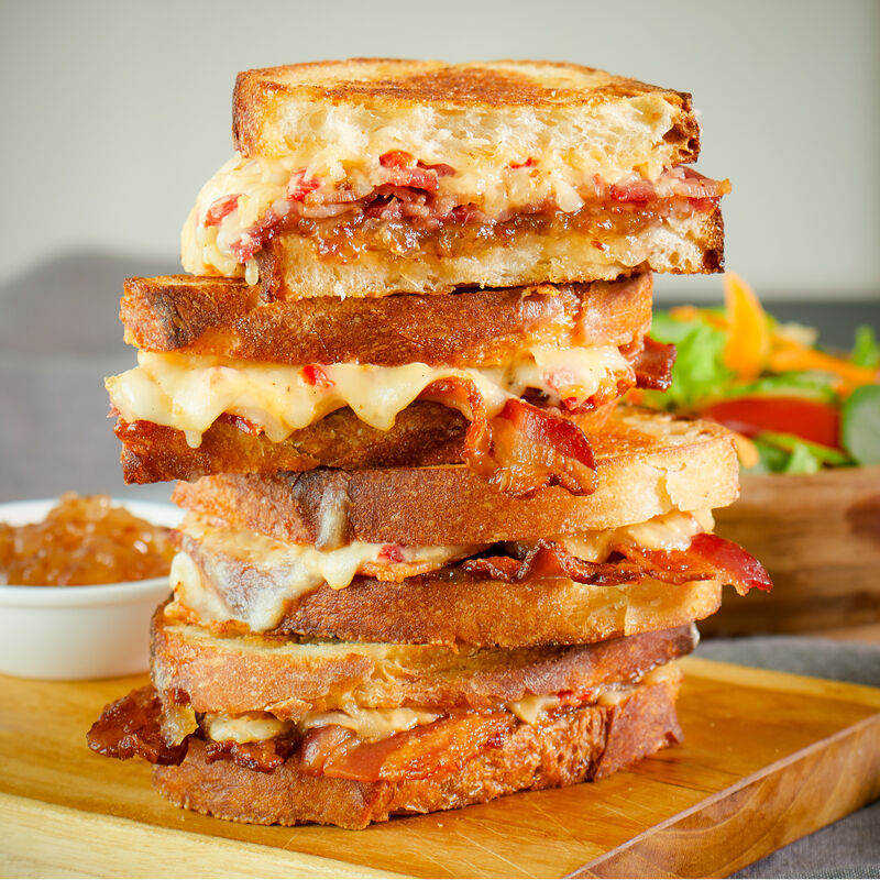 Bourbon bacon grilled cheese