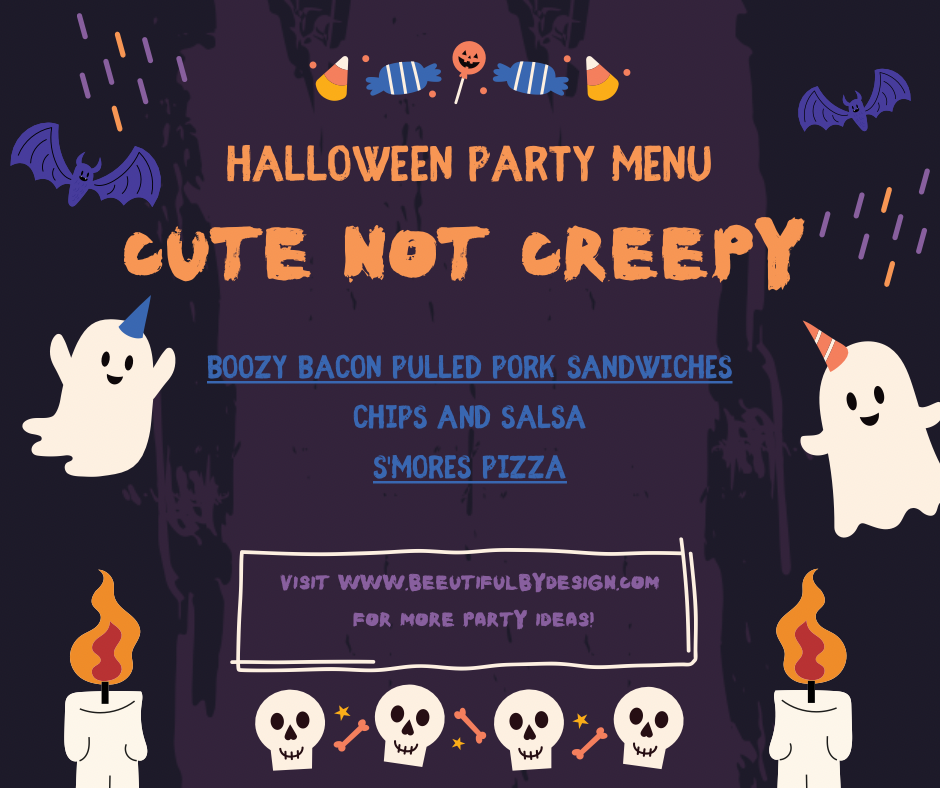 Cute Not Creepy Halloween Dinner Party Menu