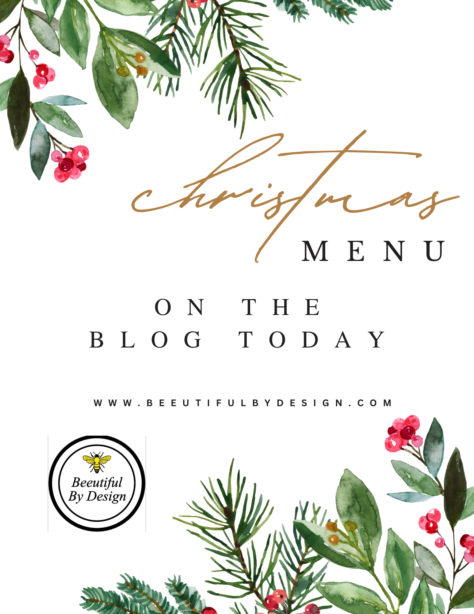 Cardinal Christmas Menu