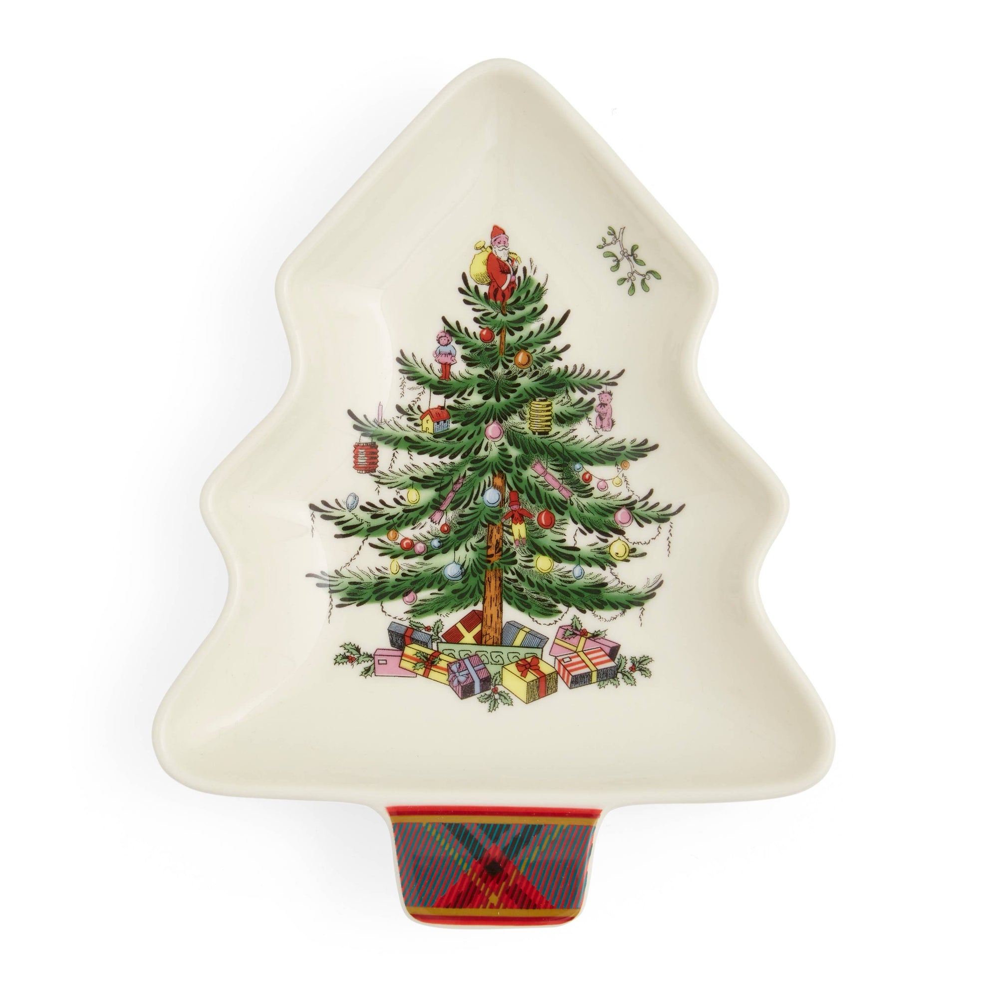 Christmas Tree Tartan Spoon Rest 7"