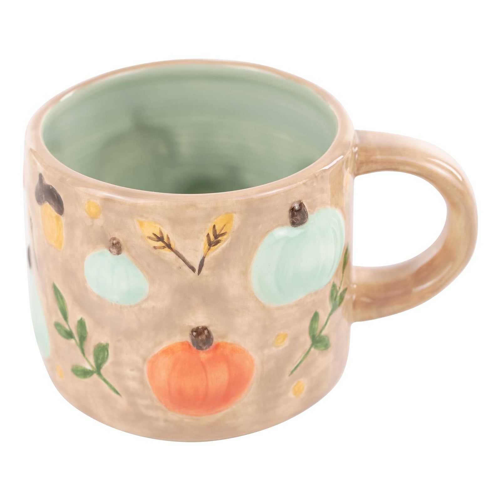 Pumpkins and Acorns Mug - Fall Decor 