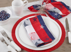 Americana Checkered Napkin: Multi / 20"