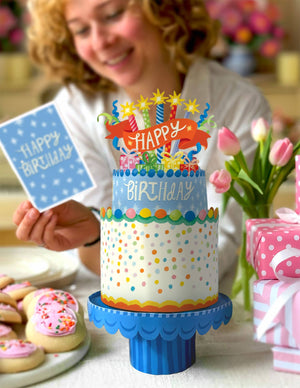 Confetti Birthday Cake ( Pop-up Greeting Cards)