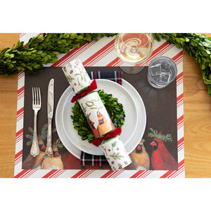 Peppermint Stripe Paper Tablerunner