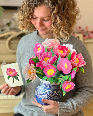 Peony Paradise Pop-up Greeting Cards