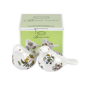 Botanic Garden Bird-Shape Salt & Pepper Set: Porcelain / Botanic Garden
