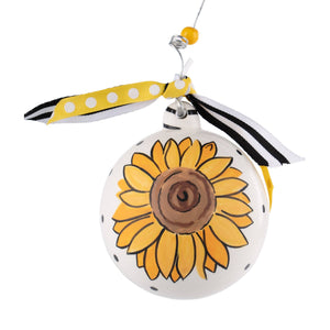Faith Over Fear Sunflower Ornament