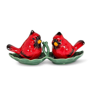 Cardinal Salt & Pepper on Tray-8"W