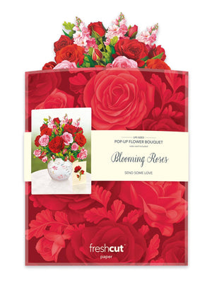 Blooming Roses Pop-up Greeting Cards