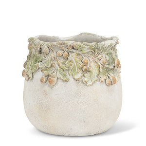 Oak Leaves & Acorns Planter: Small