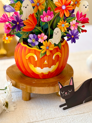 Jack-O'-Lantern Boo-quet  Pop-Up Greeting Cards