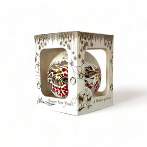 Cornflowers Glass Christmas Tree Ornament 3.94"