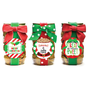 Cookies - Christmas Holiday Asst #2 - Pint Jars: Chocolate Chip