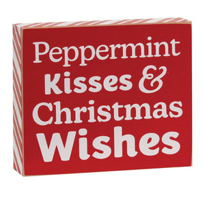 Peppermint Kisses Mini Box Sign