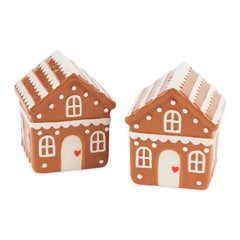 Gingerbread house, salt, and pepper set