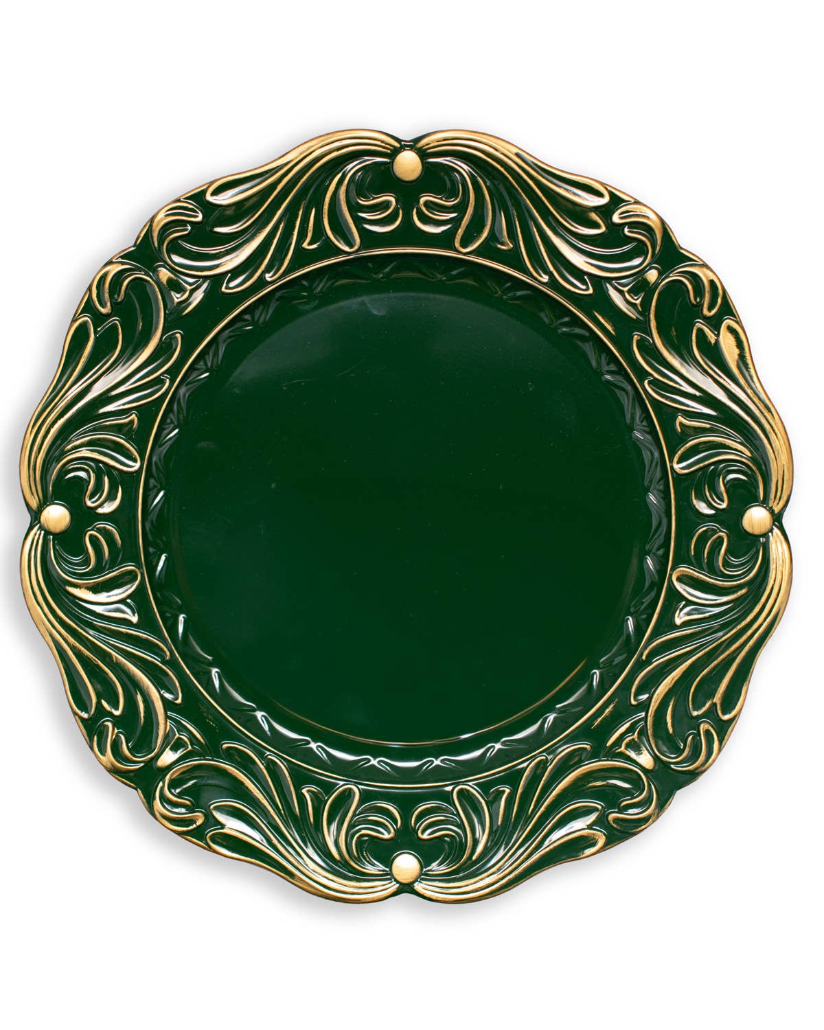 Via Del Corso Charger   Dark Green/Gold   13"