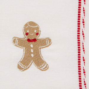 Gingerbread Man Embellished Napkin Set of 4