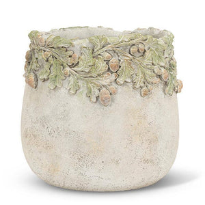 Oak Leaves & Acorns Planter: Large